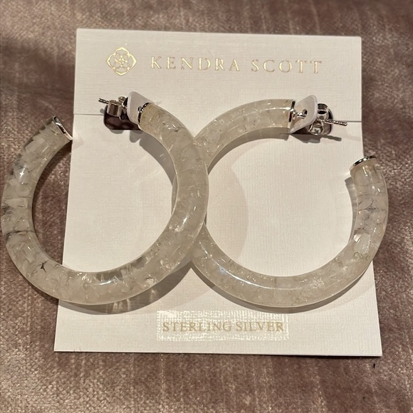 Kendra Scott Jewelry - KENDRA SCOTT Sonnie Sterling Silver & Gemstone Hoop Earrings